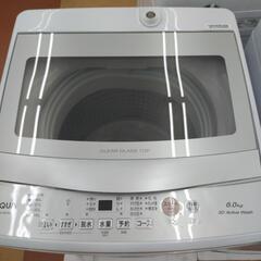 ★ジモティー割引有★ アクア 6.0kg全自動洗濯機 AQW-S6P(W) ① 2023年製 中古品