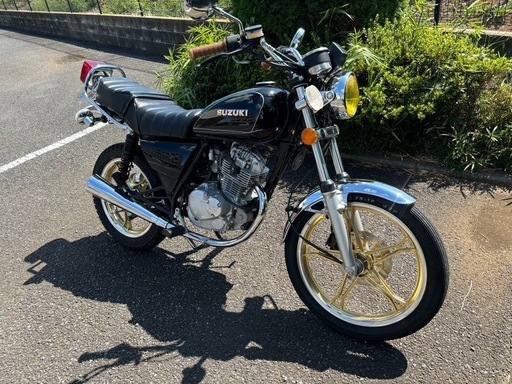 スズキ　GN125H カスタム　黒　低走行　旧車スタイル　吸い込み