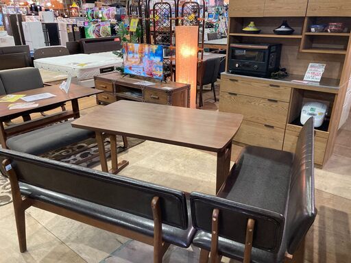 【愛品館 市原店】サンウッディ｜ベンチダイニング3点セット