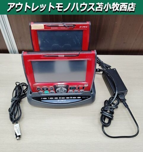 第一興商 デンモク PM300ZB 2台 通電のみ確認済み  充電器 PMC35 現状品 カラオケ DAM 苫小牧西店