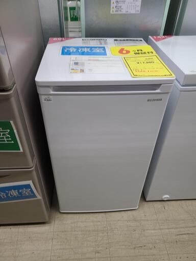 J7502 ★6ヶ月保証付★　IRIS OHYAMA　アイリスオーヤマ　１ドア冷凍庫　IUSD-6B-W　ホワイト　2023年製 クリーニング済み　【リユースのサカイ柏店】