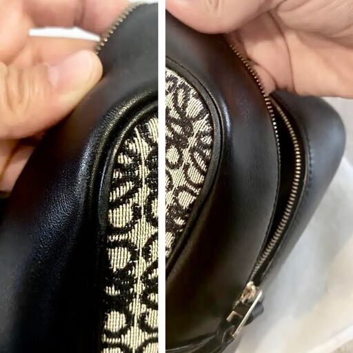 ☆美品☆ LOEWE アマソナ28 アナグラム ジャカード カーフ 28cm 