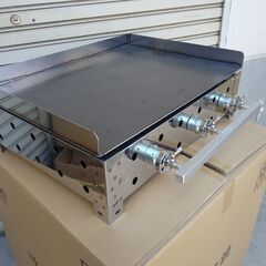 鉄板焼き　６ミリ鉄板　お好み焼きそば　学園文化祭り　３辺フチ付　グリラー　キャンプ　ＢＢＱ　プロパンガスグリドル　鉄板焼き機器　屋台　店舗　祭り　幅60　新品未使用品