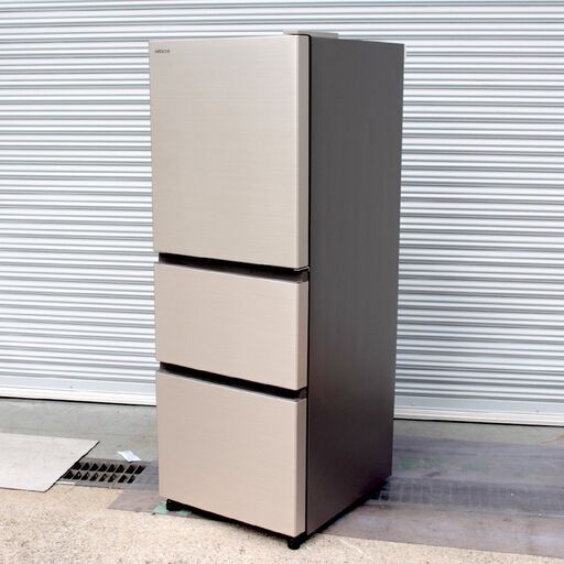 T409) 日立 265L 3ドア 2021年製 ノンフロン冷凍冷蔵庫 R-27NV 右開き スリム幅54cm チルドルーム搭載 HITACHI ファミリー 単身