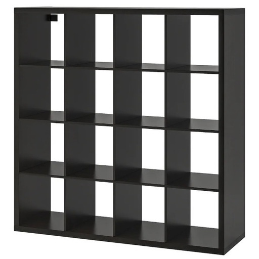 10/6まで ikea kallax 147×147cm ブラックブラウン