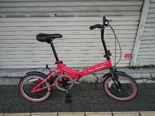 Tonino Lamborughini[トニーノ ランボルギーニ]16吋 Rサス搭載の折り畳み自転車 シングル/レツド