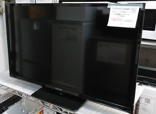 3か月間保証☆配達有り！19000円(税抜）パナソニック 32型 液晶テレビ リモコン付き 2020年製