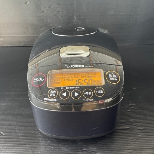 【動作品】 象印 圧力IH炊飯ジャー (5.5合炊き) ブラック ZOJIRUSHI 極め炊き 【NP-BK10】2020年製