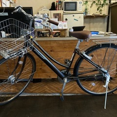 【ブリヂストンアルベルト前輪チューブ新品！】 LEDオートライト　1発2錠　内装3段　27インチ自転車　ブラウン