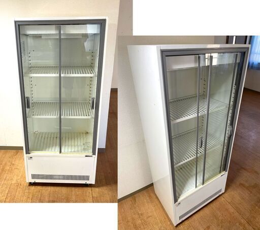 SANDEN サンデン■冷蔵ショーケース　194L■VRS-106XE■H1445×W630×D435ｍｍ■小型冷蔵ショーケース