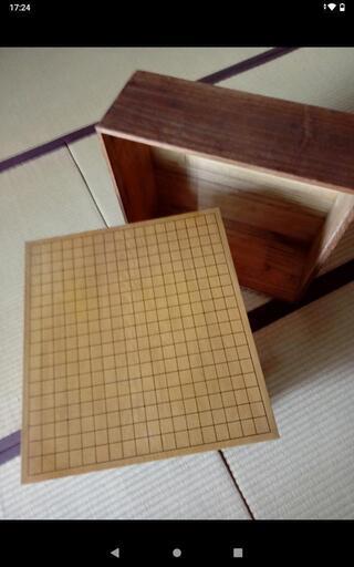 本榧か？　碁盤　蓋付き