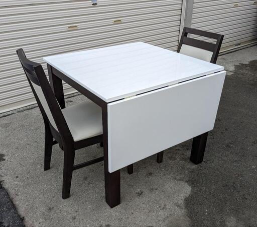 2〜4人掛けダイニングテーブル　カタバタ DT フレッツ2　大丸　ハイバックチェア　DC ビバ　ニトリ　伸長式　バタフライ