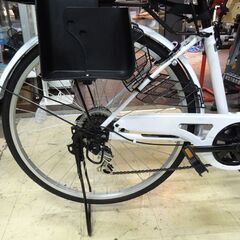 ホワイト 26インチ 自転車 ママチャリ シティサイクル ルピナス チャイルドシート付き 6段変速 札幌市 新道東店