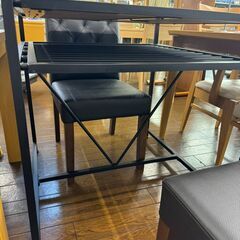 2-47 インダストリアル ダイニング3点セット【一部地域配送可・現状