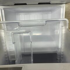 J5241 ★6ヶ月保証付★　シャープ SHARP　2ドア冷蔵庫　SJ-D15G-W ホワイト 2021年製 クリーニング済み　【リユースのサカイ柏店】
