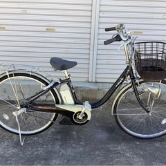 476 ヤマハ電動アシスト自転車pas 26インチブラックアルミボディー