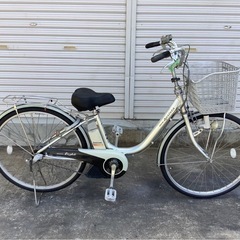 478  ブリヂストン電動アシスト自転車アシスタ   26インチシルバーアルミボディー