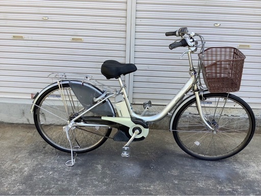 479  ブリヂストン新機種電動アシスト自転車アシスタ   26インチシルバーアルミボディ
