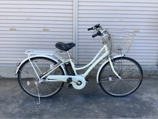 480  ブリヂストン新機種電動アシスト自転車POLKU   26インチホワイトアルミ