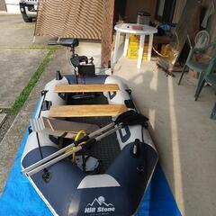 【予定者決定】ゴムボート ハンドエレキ 一式