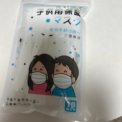 未使用！個別包装　子供用マスク10枚入り　小顔大人も