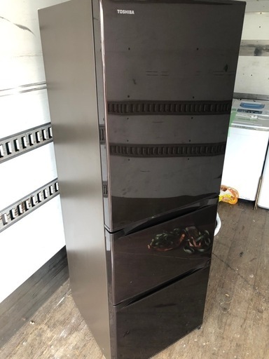 NO 456 福岡市内配送設置無料✨  TOSHIBA 東芝 GR-G38SY T 冷蔵庫 375L 3ドア 右開き ブラウン