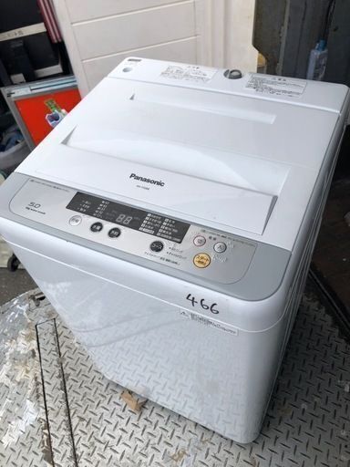 NO 466 福岡市内配送設置無料✨　パナソニック Panasonic 全自動洗濯機（5.0kg） シルバー NA-F50B8