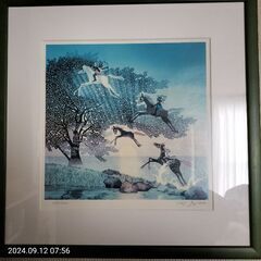 希少価値。藤城清治の絵皿（箱なし）