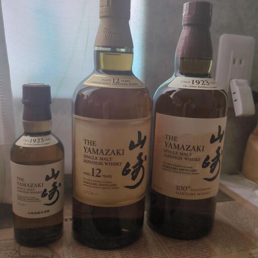 山崎12年　山崎nv　山崎ミニボトルセット。