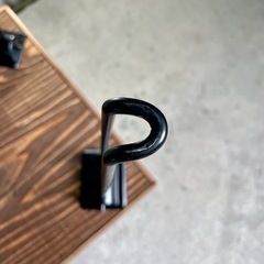 《ガタつき調整プレート付き》ヘリンボーン60cm×37cm 折りたたみテーブル