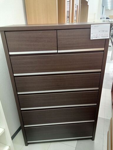 ★ジモティ割あり★  NITORI 六段チェスト ブラウン  H137×D42×W87 クリーニング済み TC1311