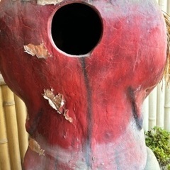 ① 信楽焼 たぬき 大型置物 狸 高さ約105cm 陶器 タヌキ 縁起物 商売