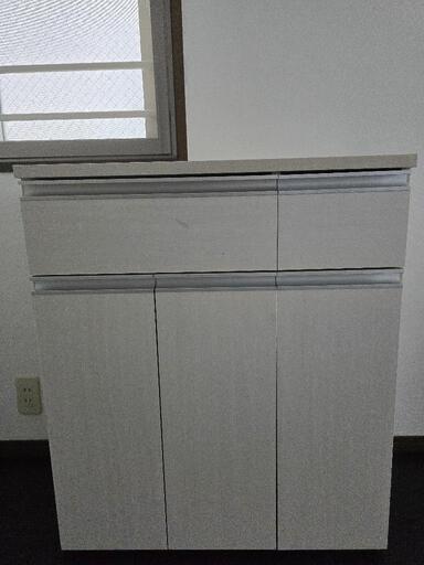アイリスオーヤマ ゴミ箱 45L(15L×3分別 )木目調 引き出し付きキッチン