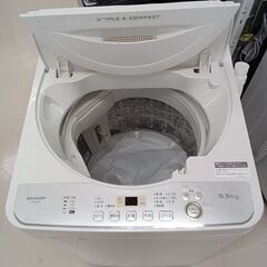 ★ジモティ割あり★ SHARP 洗濯機 ES-GE5C 5.5kg 19年製 動作確認／クリーニング済み TC4837