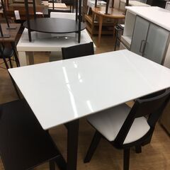 ☆ジモティ割あり☆ ニトリ ダイニングテーブルセット W95～121×D75 