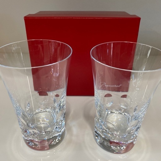 未使用Baccaratベルーガ ハイボール グラス　2客セット ペアグラス 350ml クリスタル バカラ NO.1364