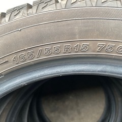 本日限定です！165/55R15 YOKOHAMA ice GUARD iG60  スタッドレスタイヤ　4本　バリ山　      　     