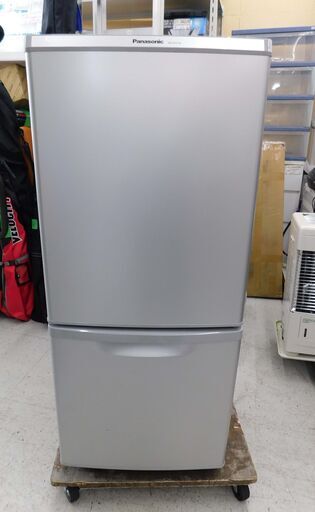 【恵庭】Panasonic　ノンフロン冷凍冷蔵庫　NR-B147W　2015年製　138L　中古品　PayPay支払いOK！
