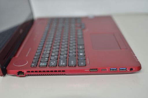 美品の赤✨Windows11✨2倍メモリ ブルーレイモデル 富士通ノートパソコン 中古ノートパソコン Windows11+office 爆速SSD512GB 富士通 AH77/B1 高