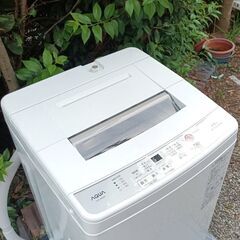 ★美品!!お届け可！★ 2022年製 AQUA 6.0㎏ 全自動洗濯機 AQW-S6N(W)