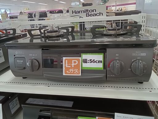 お値段見直しました！★ジモティ割あり★ Rinnai LPガステーブル KG35NBK  22年製 動作確認／クリーニング済み TC4855