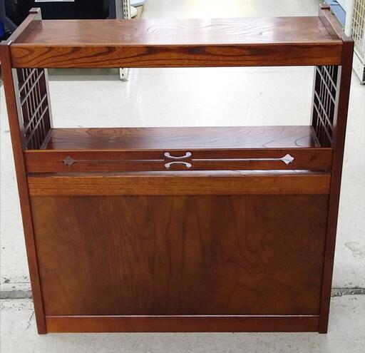 カリモク karimoku 和モダン 引き出し付 飾り棚 シェルフ 135cm