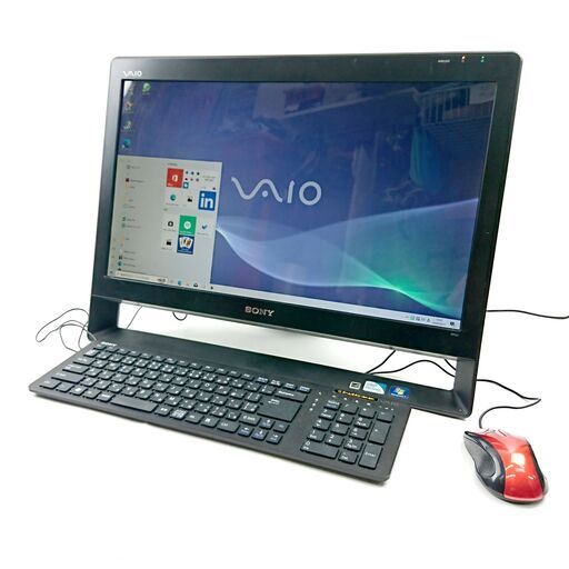 【中古品】 SONY デスクトップパソコン SONY VAIO J VPC116FJ Pentium P6000 1.86 GHz/4GB/HDD 500GB / DVDマルチ