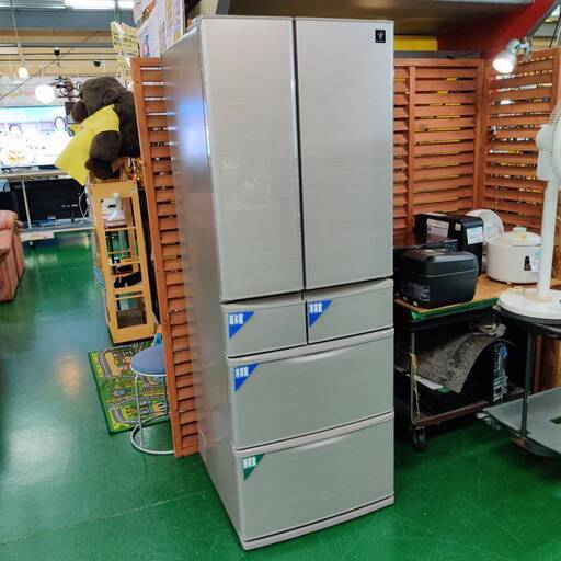 【愛品倶楽部柏店】 保証充実 SHARP (シャープ) 2017年製 455L 6ドア冷凍冷蔵庫 SJ-XF47B