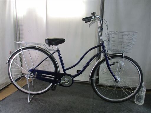 D758　★限定特価★ 中古自転車 【　26インチ　ママチャリ　青 】