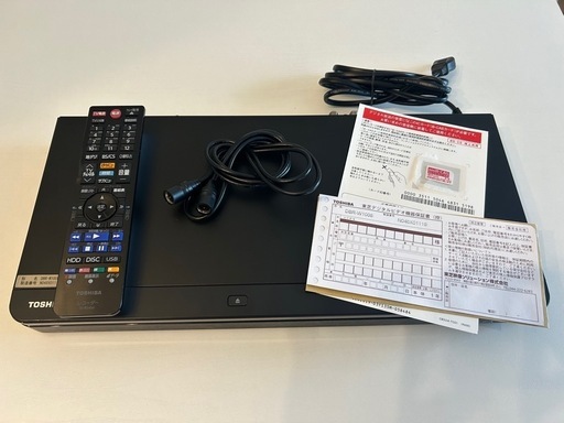 【美品】東芝/REGZA/レグザ/ブルーレイレコーダー/DBR-W1008/2018年製