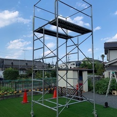 中古ローリングタワー3段手すり付き【2基分】 中古ローリングタワー3段手すり付き【2基分】