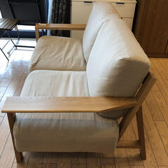 無印良品 2人掛けソファ【トレファク桶川店】