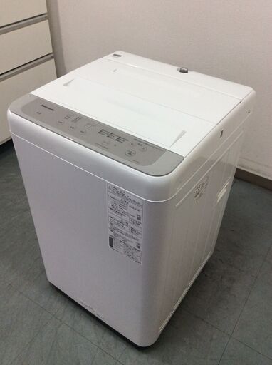 YJT9492【Panasonic/パナソニック 6.0㎏洗濯機】美品 2023年製 NA-F6B1 家電 洗濯 簡易乾燥付