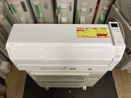K05613　中古エアコン 富士通 2019年製 主に6畳用 冷房能力 2.2KW / 暖房能力 2.5KW